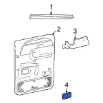F81Z2604810AAA - Body: Ashtray Door for Ford: F-250 Super Duty, F-350 Super Duty, F-450 Super Duty, F-550 Super Duty Image