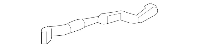 2228311746 - Heating and Ventilation: Air Duct for Mercedes-Benz: Maybach S550, Maybach S560, Maybach S600, Maybach S650, S450, S550, S550e, S560, S600, S63 AMG, S65 AMG Image image