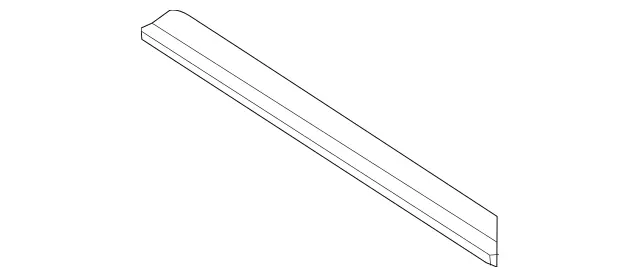 1666890198 - Front-End Assembly, Front Panel: Seal for Mercedes-Benz: GL350, GL450, GL550, GL63 AMG, GLE300d, GLE350, GLE400, GLE550e, GLE63 AMG, GLS350d, GLS450, GLS550, GLS63 AMG, ML250, ML350, ML400, ML550, ML63 AMG Image image