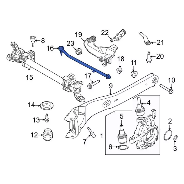 HC3Z3B239F - Suspension: Track Bar for Ford Image