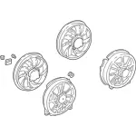 5F1Z8C607B - Cooling System: Fan &amp; Motor for Ford: Taurus | Mercury: Sable Image