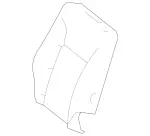 2519200316 - Rear Seat Bench: Padding for Mercedes-Benz Image