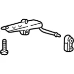 F87Z5A246DA - Exhaust: Muffler &amp; Pipe Hanger for Ford: Explorer | Mercury: Mountaineer Image