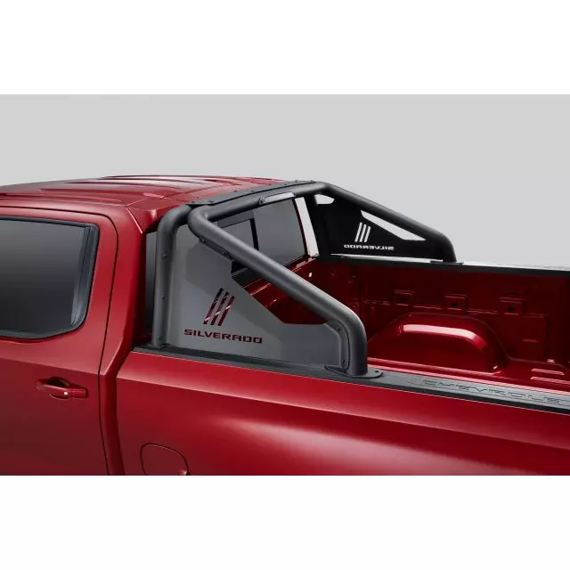 Sport Bar - Black With Silverado Script - GM (85654295)
