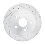63175041R - : DFC Brake Rotor - Drilled and Slotted - Silver for DYNAMIC FRICTION Image
