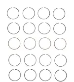 M40054020 - : Engine Piston Ring Set for Enginetech Image