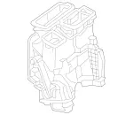 4638307501 - Heating and Ventilation: Distributor Housing for Mercedes-Benz Image