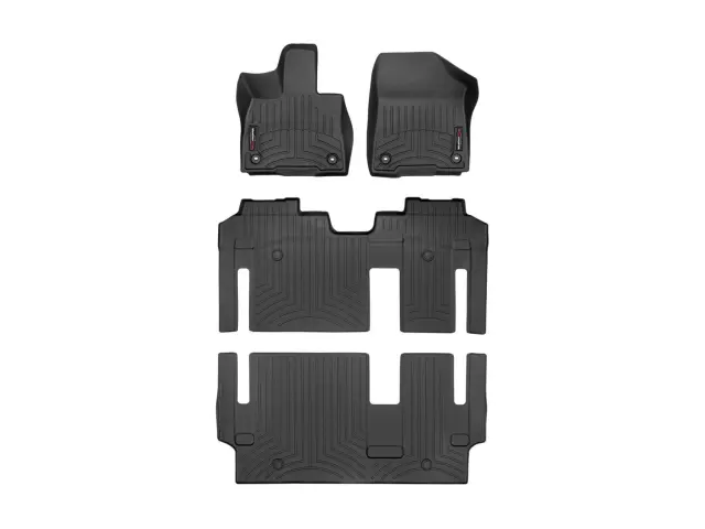441641134 - Accessories: Front &amp; Rear &amp; Rear Black FloorLiner™ DigitalFit® for WeatherTech Image