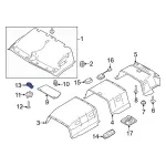 W718464S439 - Body: Retainer Clip for Ford: E-Transit, Transit-150, Transit-250, Transit-350, Transit-350 HD Image