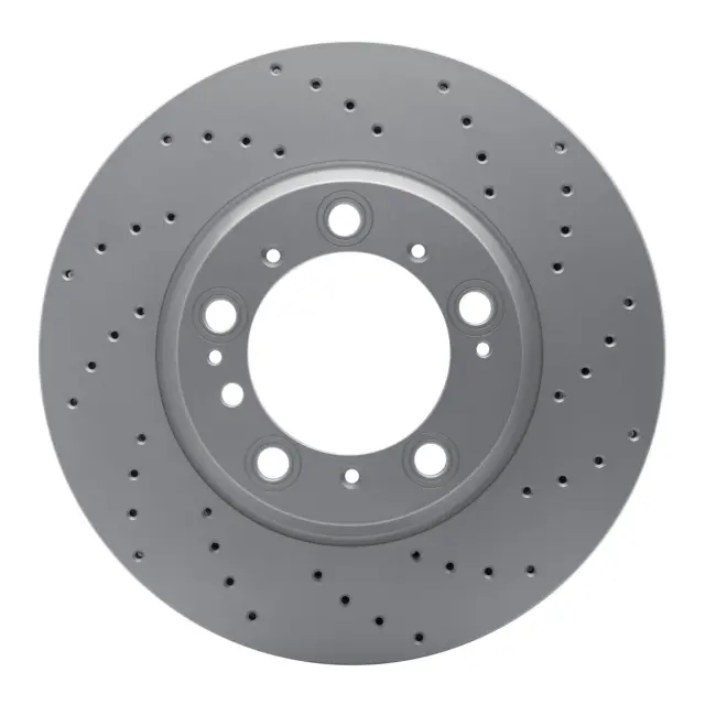 62402067D - Brakes &amp; Brake Parts: DFC GEOSPEC Coated Rotor - Drilled for DYNAMIC FRICTION Image