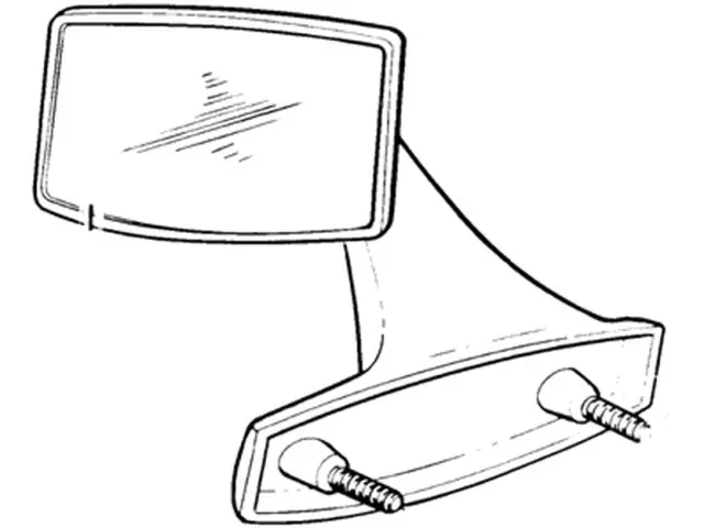 E5TZ17696B - Body: Mirror for Ford: Bronco, F-150, F-250, F-350, F-Super Duty Image