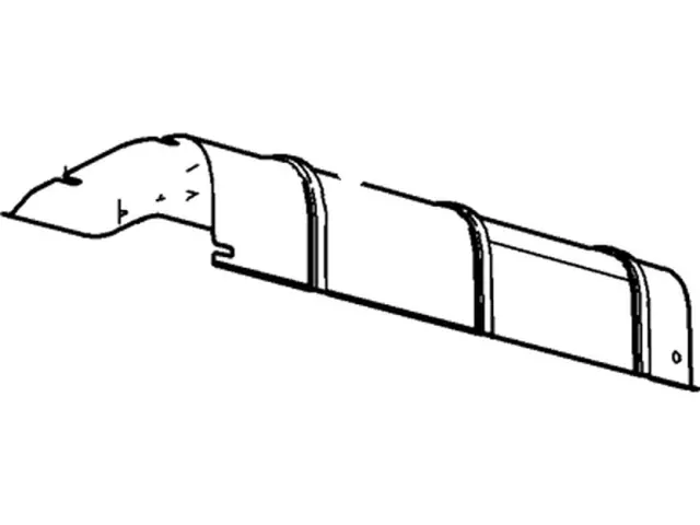 4C2Z5G221DA - Exhaust: Heat Shield for Ford: E-150, E-150 Club Wagon, E-250, E-350 Club Wagon, E-350 Super Duty, E-450 Super Duty Image