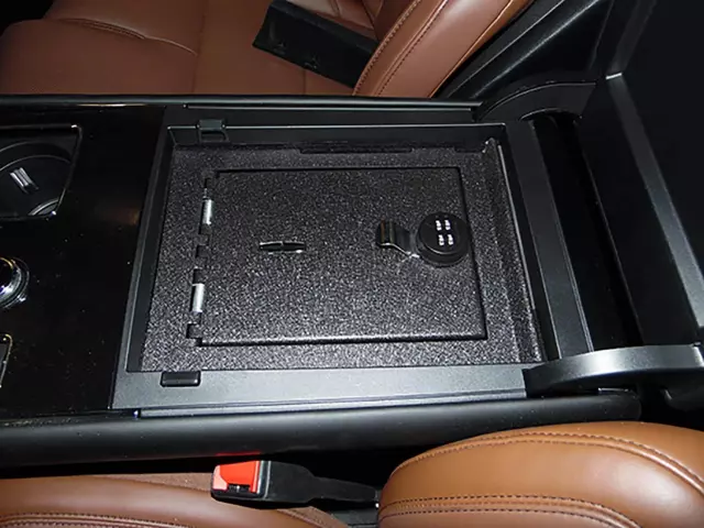 VLC5Z9906202A - Interior: 2020-2023 Lincoln Aviator Console Vault Vehicle Safe for Lincoln: Aviator Image