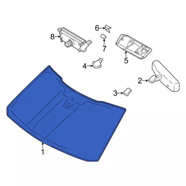 PL3Z1503100F - : Windshield for Ford: F-150, F-150 Lightning Image