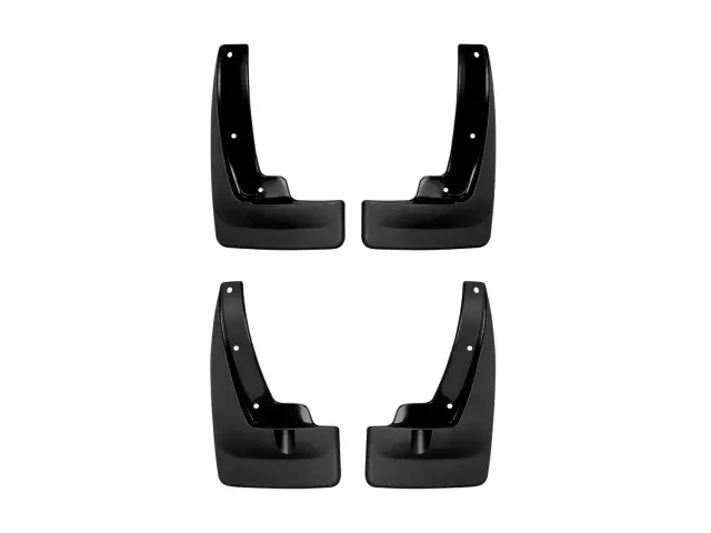 110138120138 - : Black MudFlap No-Drill DigitalFit® MudFlap Kit for WeatherTech Image