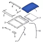 NZ6Z54500A18B - : Sunroof Glass for Ford: Maverick Image