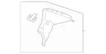 22369028001D71 - Body: Upper Quarter Trim for Mercedes-Benz Image