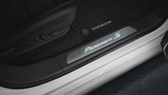 97004480231 - Exterior: 2016 Porsche Panamera - Door Entry Guards In Brushed Aluminum for Porsche: Panamera Image
