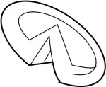 62890JK60A - Body: Emblem for INFINITI: G35, G37 Image