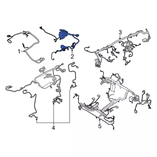 LU5Z12A581B - Electrical: Engine Harness for Ford: Transit-150, Transit-250, Transit-350, Transit-350 HD Image