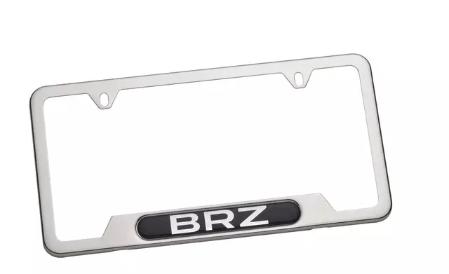 SOA342L147 - Exterior: License Plate Frame - Stainless - Brz for Subaru Image