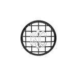 7230 - : SlimLite 8" LED - Stone Guard - Black for KC HiLiTES Image