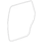 2517370287 - Rear Doors: Door Seal for Mercedes-Benz: R320, R350, R500 Image
