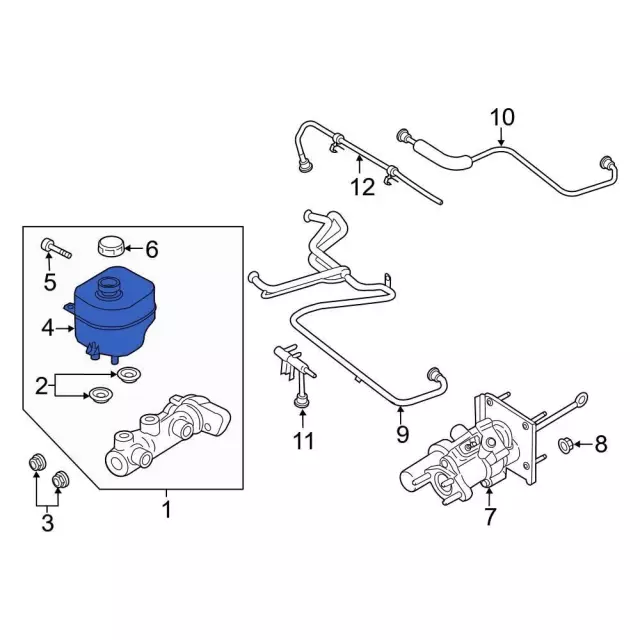 Reservoir Brake Fluid - Ford (HC3Z-2K478-E)
