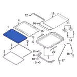 ML3Z16500A18A - : Front Glass for Ford Image