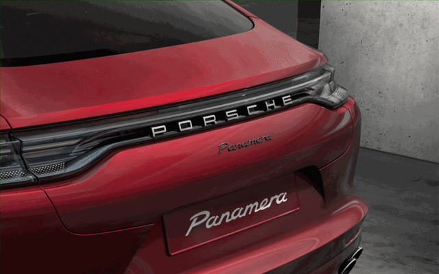 971044882041 - Exterior: Painted Model Designation - High-Gloss Black for Porsche: Panamera Image