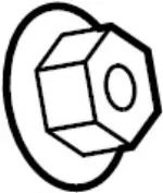 12250022U - : Wiper Arm Assembly Nut for INFINITI: JX35 Image