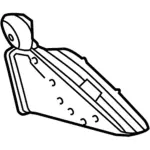 GJ5Z19893DB - Body: Louver for Ford Image