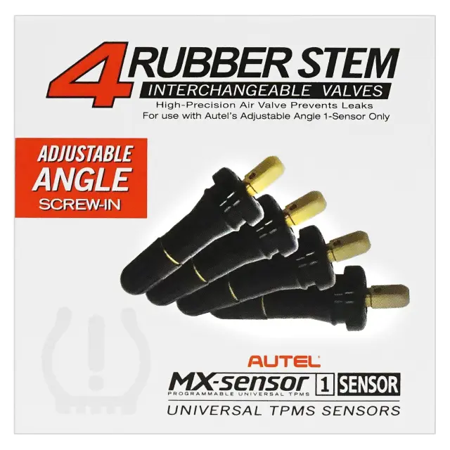 500010 - : 4-Pack of Adjustable Angle Rubber Screw-in Valves for Autel Image