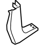 DT1Z6102344AC - Body: Cowl Kick Panel for Ford: Transit Connect Image