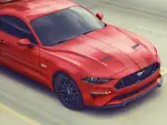 VPR3Z6320000A - Exterior: Matte Clear 7-inch Over The Top Dual Stripe for Ford: Mustang Image