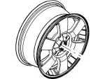8L8Z1007J - : Wheel, Alloy for Ford: Escape Image