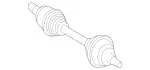 2133308105 - Front Axle: Drive Shaft for Mercedes-Benz Image
