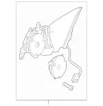 2048103776 - : 2008-2014 Mercedes-Benz - Mirror Frame for Mercedes-Benz: C250, C300, C350 Image