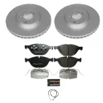 ESK6009 - : Genuine Geomet Coated Rotors, ECE-R90 Brake Pads + Hardware Kit for PowerStop Image
