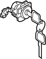 H0601CA00A - Body: Cylinder &amp; Keys for INFINITI: FX35, FX45 Image