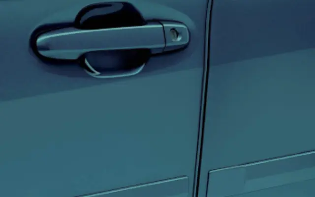 SOA801P060M8 - Exterior: Door Edge Guards - Cosmic Blue Pearl for Subaru: Legacy Image