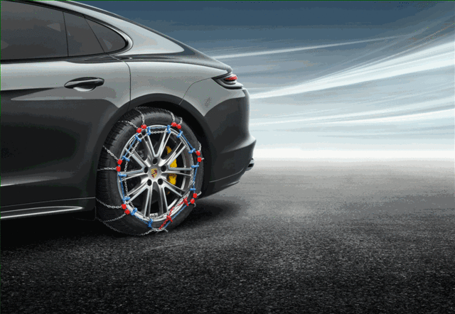 971044690A - Wheels: 2017-2023 Porsche Panamera - Snow Chains - For 295/40 R19 Tires for Porsche: Panamera Image