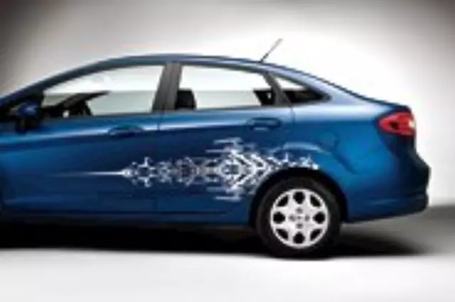 BE8Z5420000AB - Exterior: Fiesta Tattoo Bodyside Graphics - Silver for Ford Image