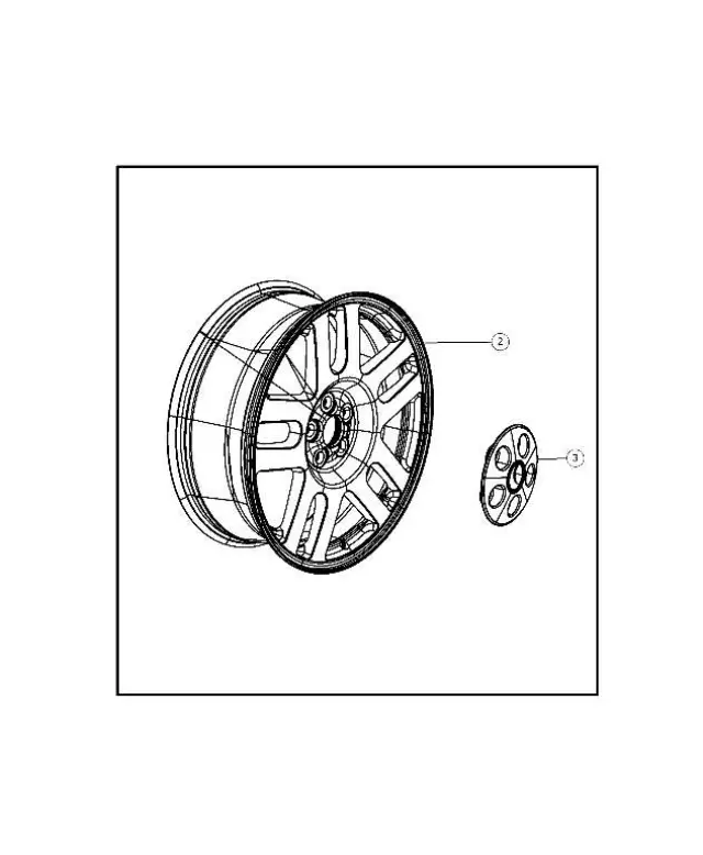 Cast Aluminum Wheel Kit - Mopar (82210176)