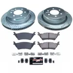 K6271 - : Z23 Daily Driver Carbon-Fiber Ceramic Brake Pad and Drilled &amp; Slotted Rotor Kit for PowerStop Image