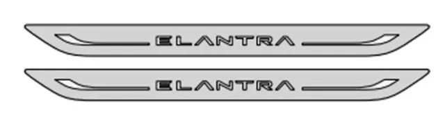 ABF45AC200 - Exterior: 2021-2025 Hyundai Elantra Door Scuff Alloy Step Plates Set Of 4 for Hyundai: Elantra Image