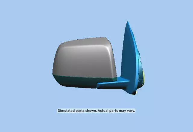 23408202 - : Bright Chrome Passenger Side Rear View Mirror for GM Image