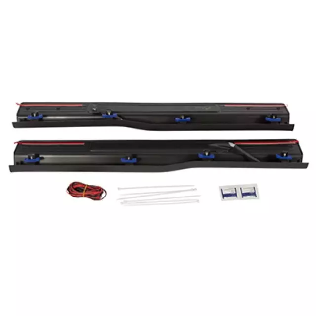 2005-2014 Ford Mustang Illuminated Door Sill Plates Protector Pads Set OEM NEW - Ford (8R3Z-63132A08-AC)