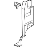 BC3Z28278D13BB - Body: Lower Pillar Trim for Ford: F-250 Super Duty, F-350 Super Duty Image