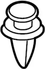 809991CA1A - Body: Door Trim Panel Clip for INFINITI: FX35, FX37, FX50, M35h, M37, M56, Q70, Q70L, QX70 Image